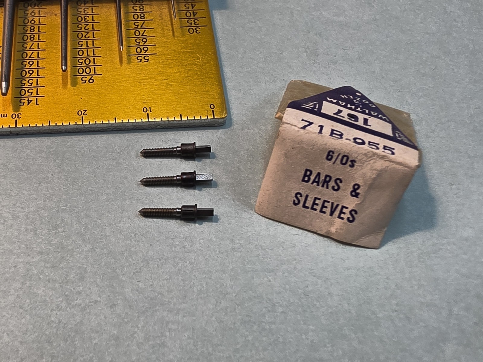 Lot Of 3 NOS Waltham 6/0 71B-955 Bars & Sleeves Refill 167 Original Pack