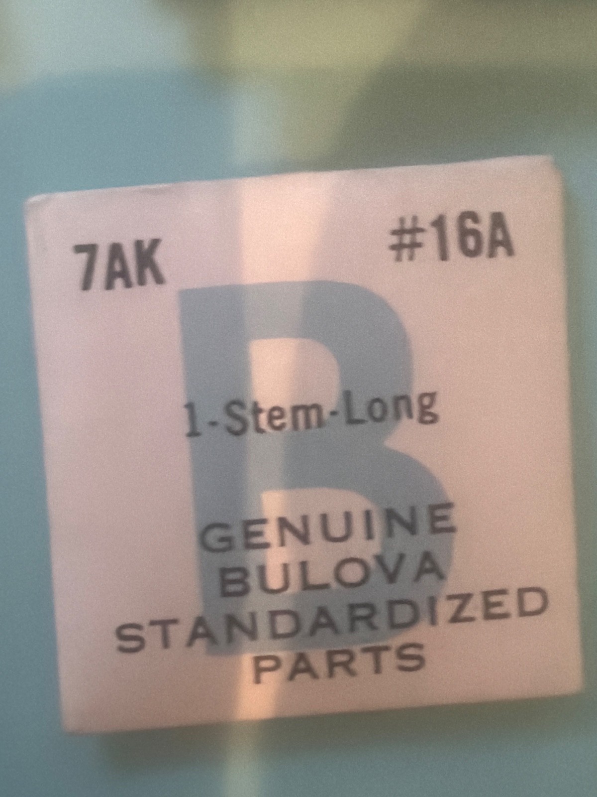 Bulova #16A #16B #16C # 16W – Winding Stem Various Calibers Factory Sealed – NOS