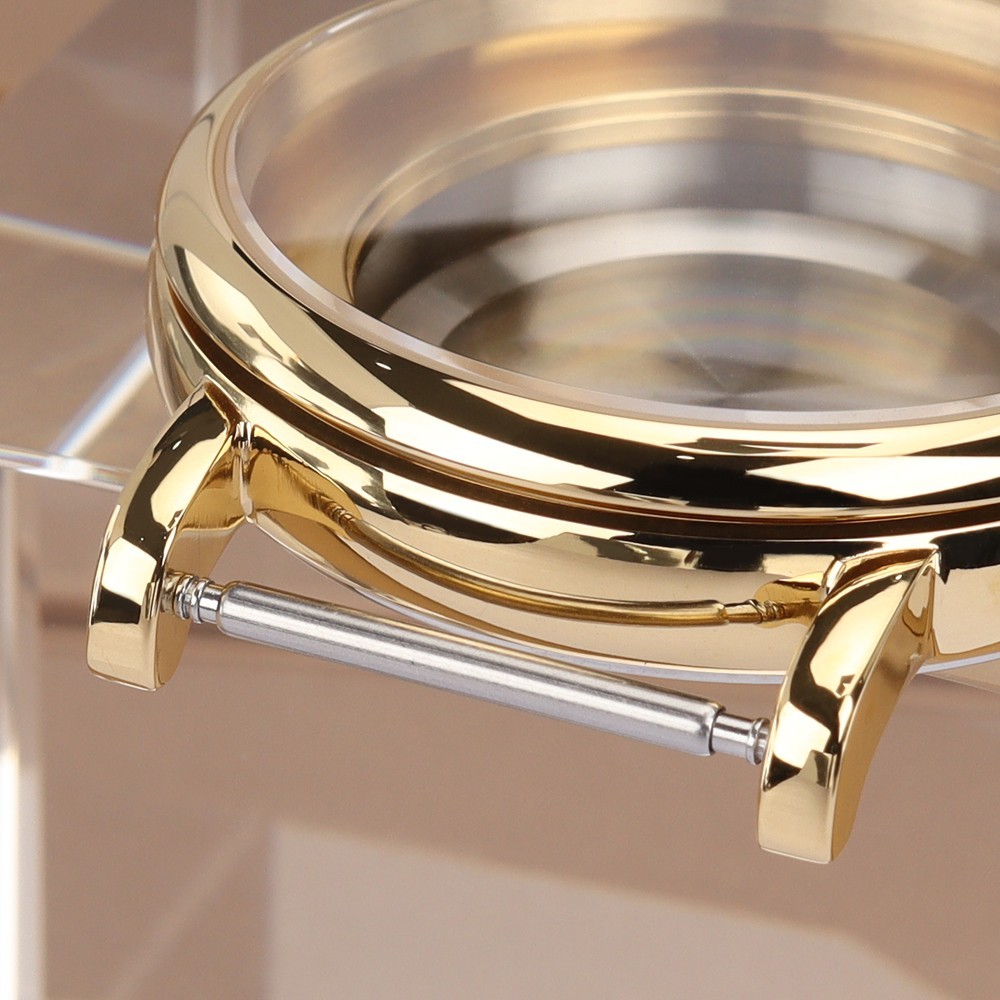 Women’s High-end 40mm Golden Watch Case Steel 10ATM For ETA 2824 PT5000 Movement