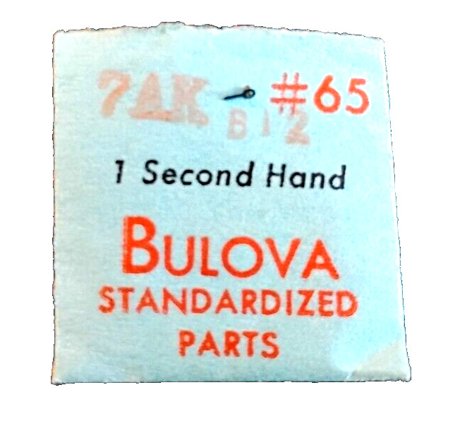 Bulova 7AK Second Hand Blue Index 2 watch part #65