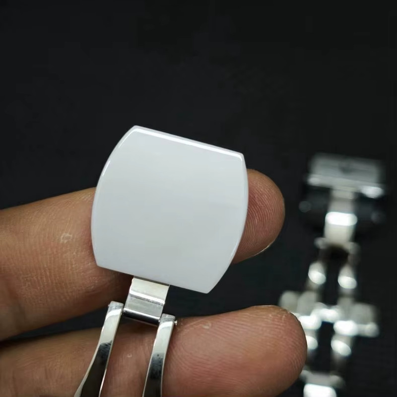 20mm SS Ceramic Watch Buckle Clasp Fits Franck Muller Watch Straps White Blue