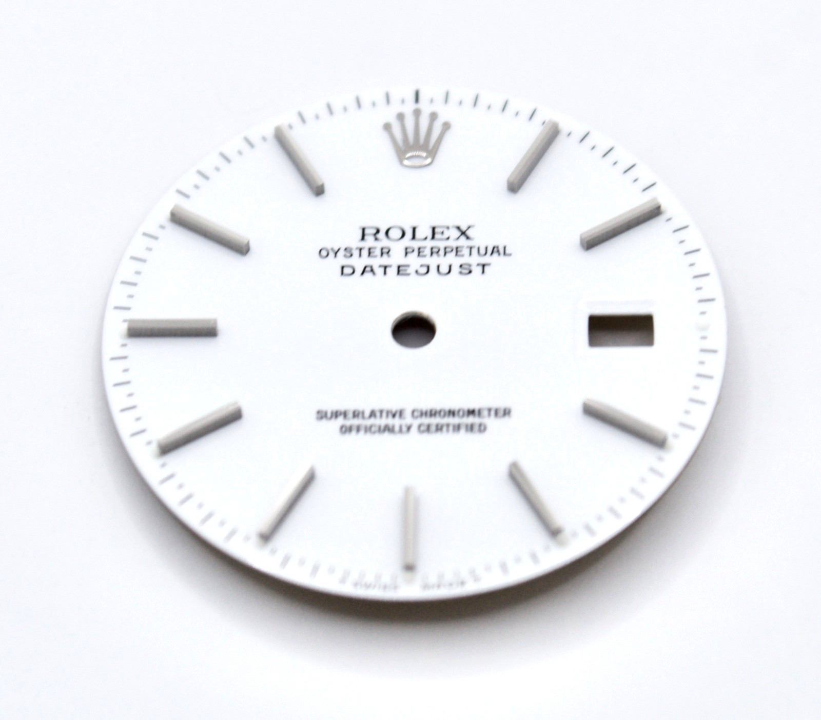 ORIGINAL Rolex Dial 36mm Datejust White Stainless Steel w Date 16013/16233
