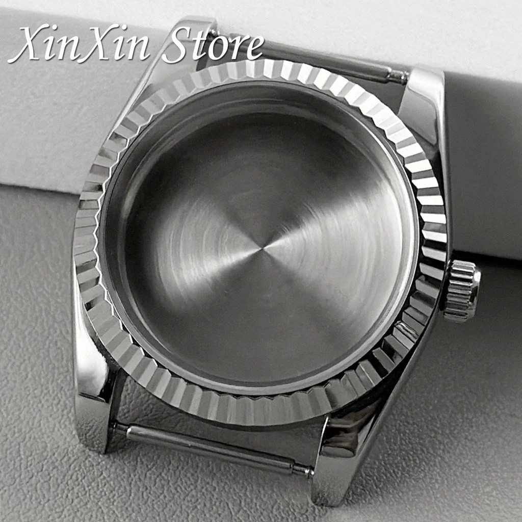 904L Stainless Steel NH35 Fluted Bezel Watch Case 36Mm/40Mm S Crown for NH34 NH3