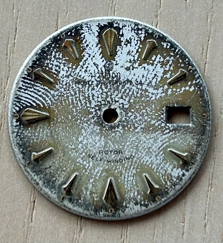 VINTAGE ROLEX TUDOR FINGERPRINT TROPICAL DIAL ALL WRITING for OP DATE 34 Cal 395