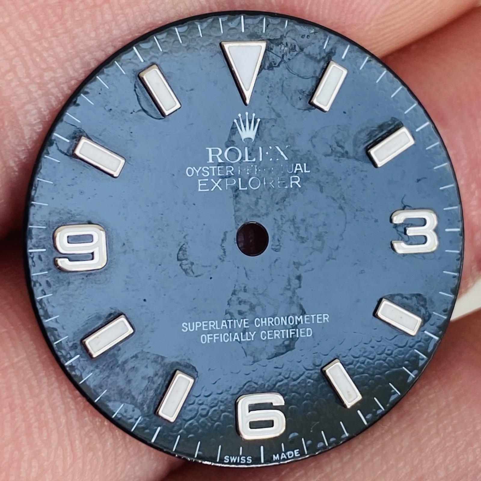 Rolex 3 6 9 Defect Dial Luminova For Explorer 1 36mm Model Ref 114270 & 14270