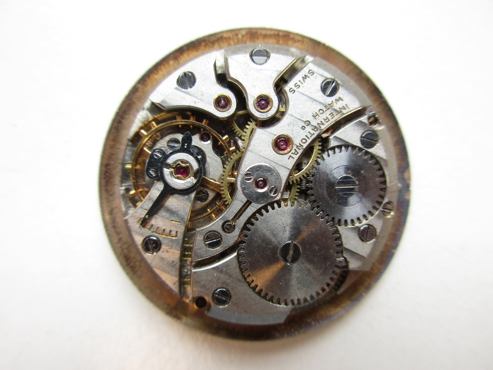 IWC cal. C.89 Swiss manual wind watch movement & dial – for parts