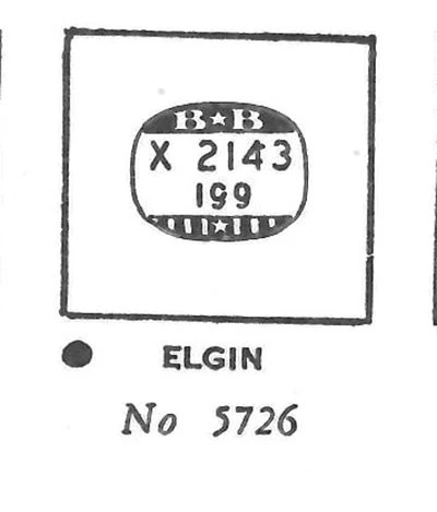 ELGIN : BENGAL & 5726 – Rectangle 21.4mm x 19.9mm