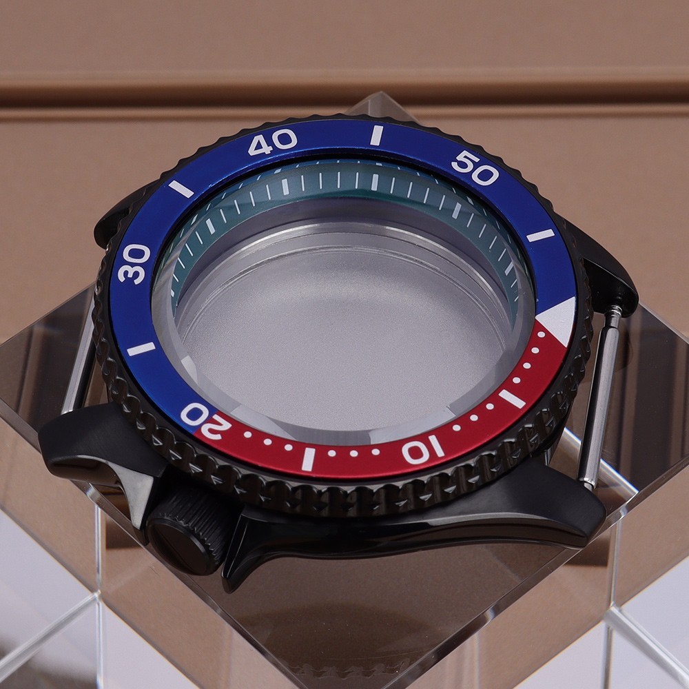 42.5mm Modify SKX007 Mod Watch Case 316 Steel Ceramic Bezel For Seiko NH35 34 36
