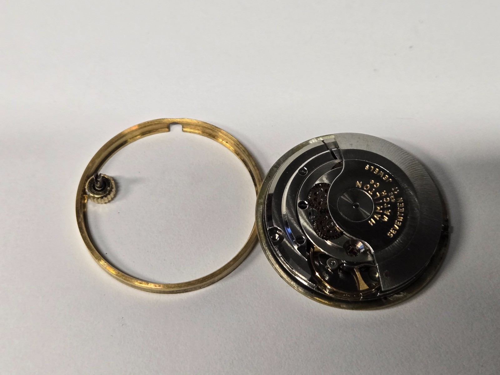 17j Hamilton Masterpiece Thin O Matic Movement (Cal 623) /runs/custom dial