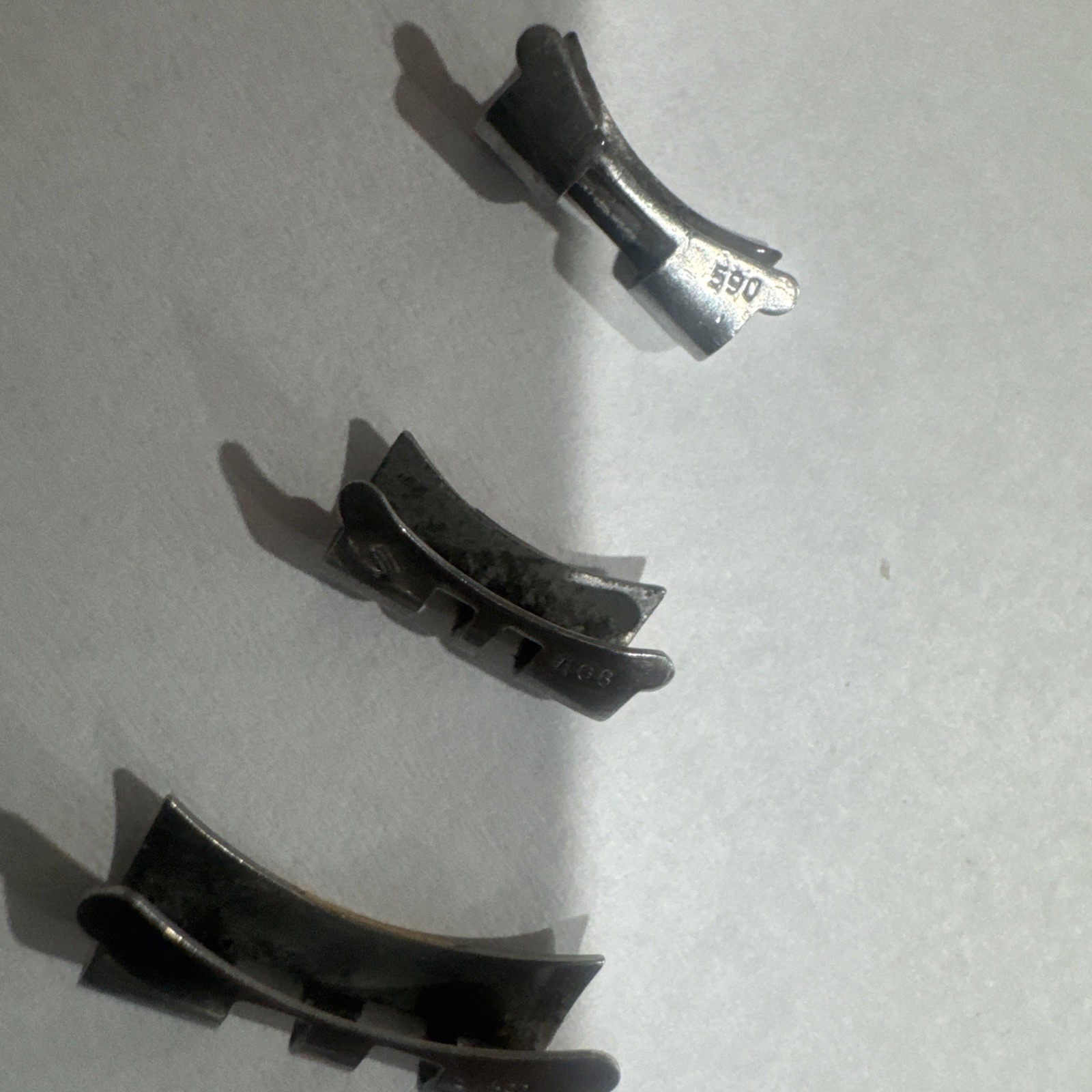 Rolex Steel And Gold Factory End Links 5 Piece Lot Assorted