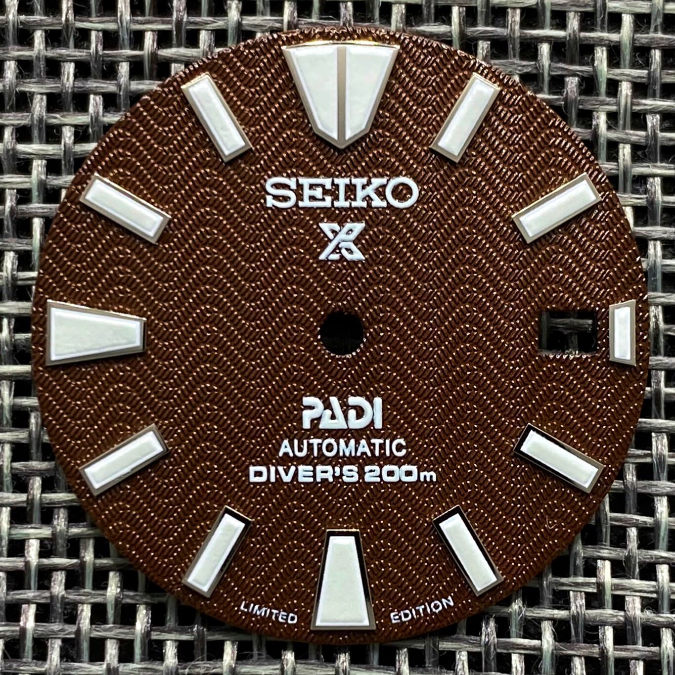 New SAMURAI PADI PROSPEX WAVE BROWN DIAL DIVERS FOR SEIKO NH35 4R35 NH36 4R36