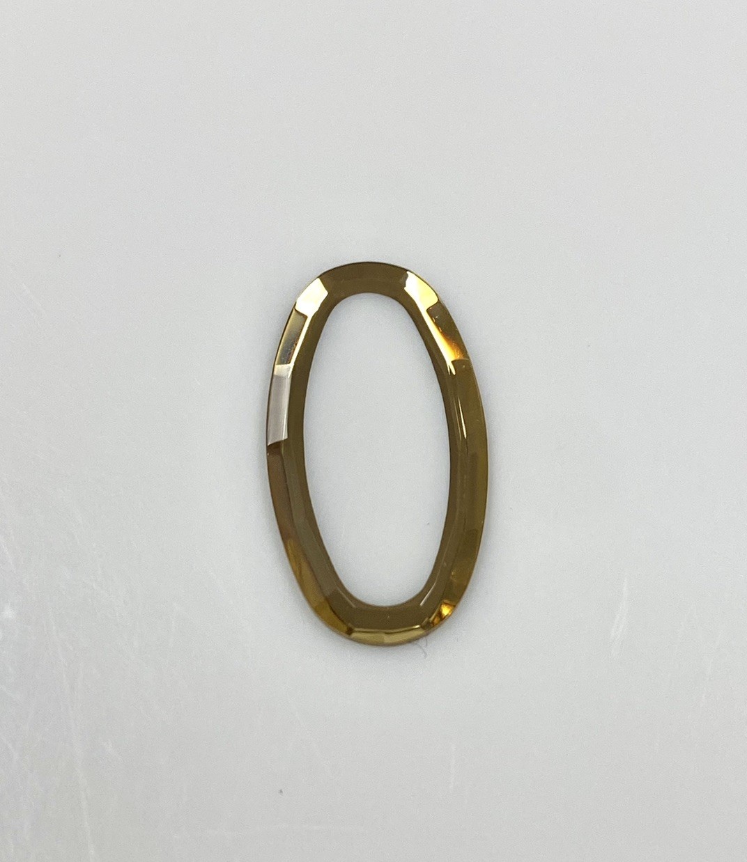 Citizen 54-H0829 19.5mm x 10.5mm Gold Trim Watch Crystal for 4-S49925