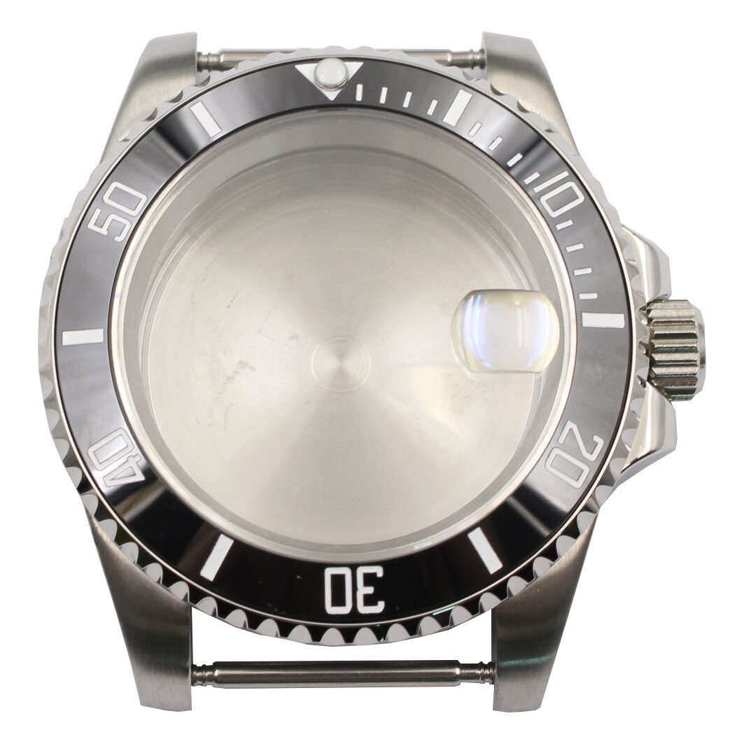 40MM ceramic Bezel Sapphire Flat Glass Case for NH35/NH36/4R36 Watch Movement