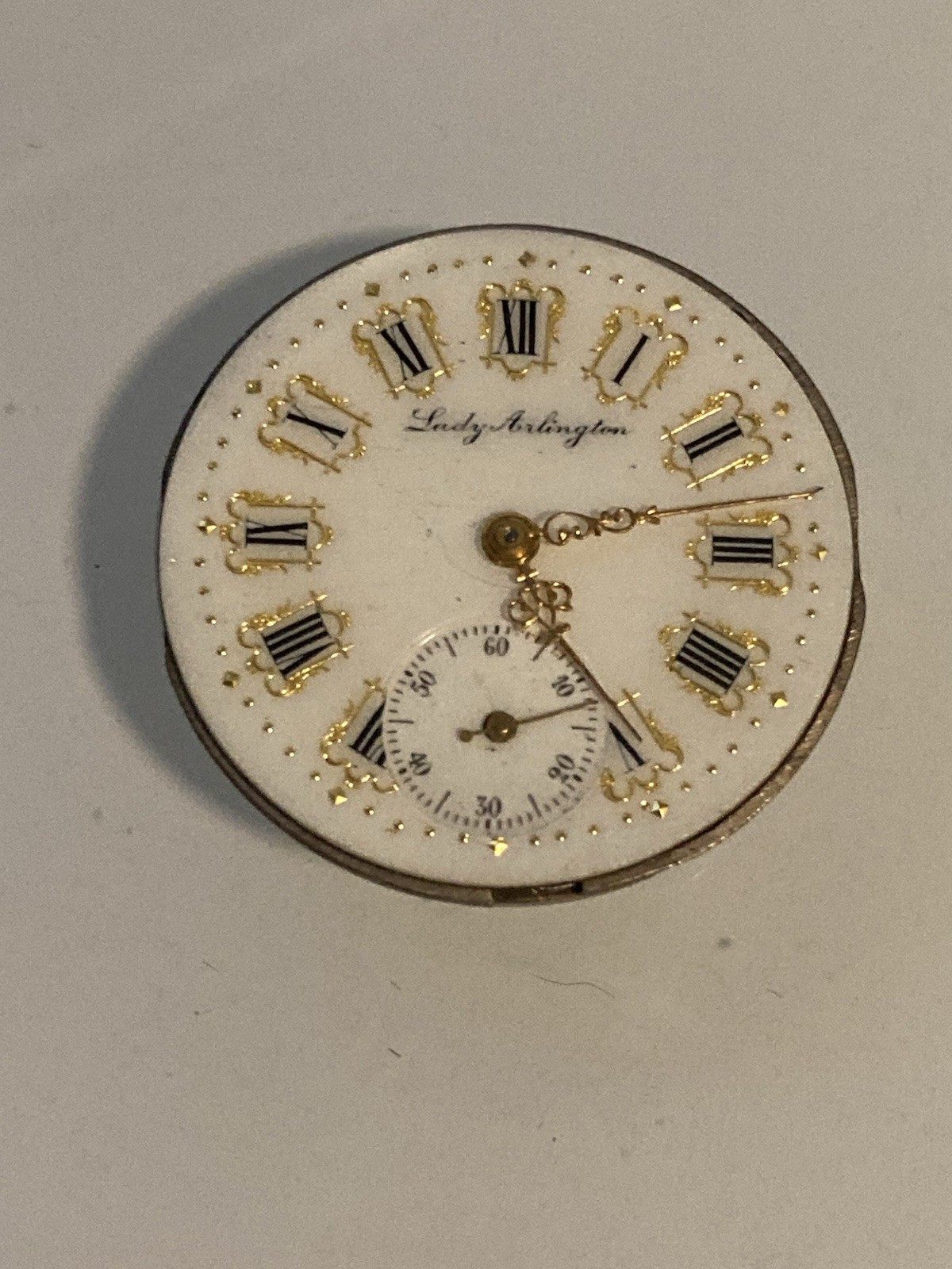 Pocket watch movement lot. Elgin, Waltham, NY Standard, Lady Arlington.