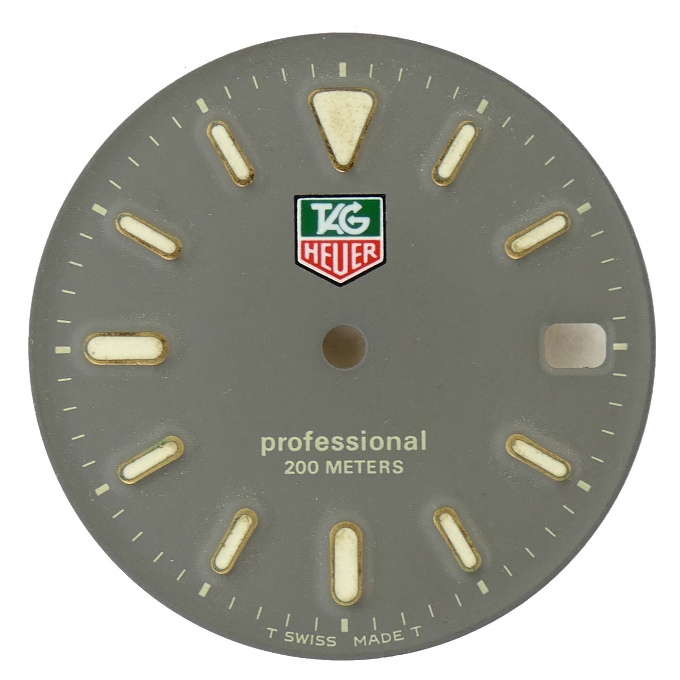 TAG HEUER PROFESSIONAL 200 METER GRAY DIAL FOR PARTS OR REPAIRS