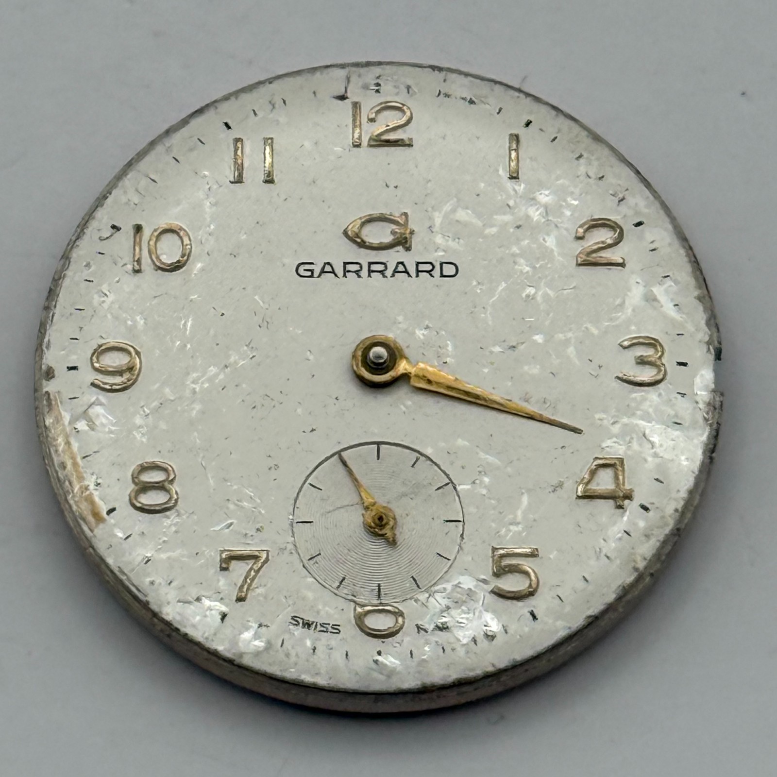 ETA 1120 Watch Movement Garrard Swiss 17 Jewels Sub Seconds Parts Repair 29.1mm