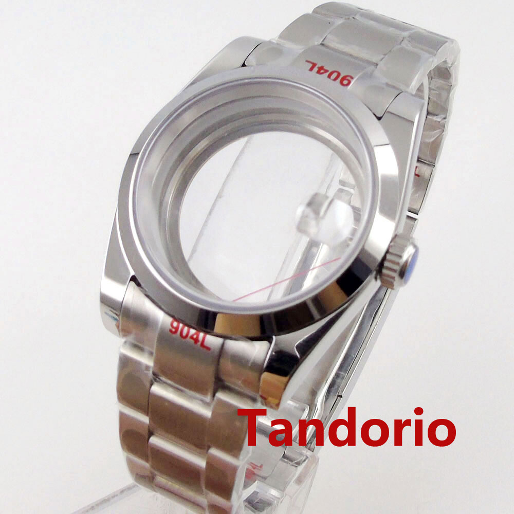 Stainless Steel Watch Case 36mm For NH35 NH36 MIYOTA 8215 Mingzhu 2813 Movement