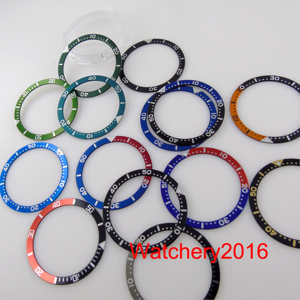 High Quality 38mm Alloy Watch Bezel Insert Ring For SKX007 SKX009 Watch Colorful