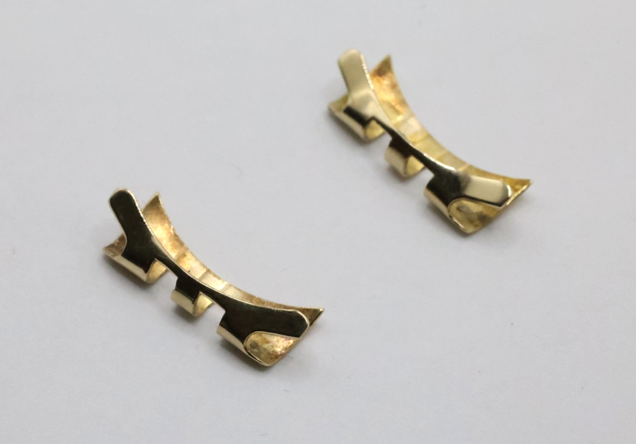 Authentic 1503 1507 Rolex 19mm End Links 14k Yellow Gold #657