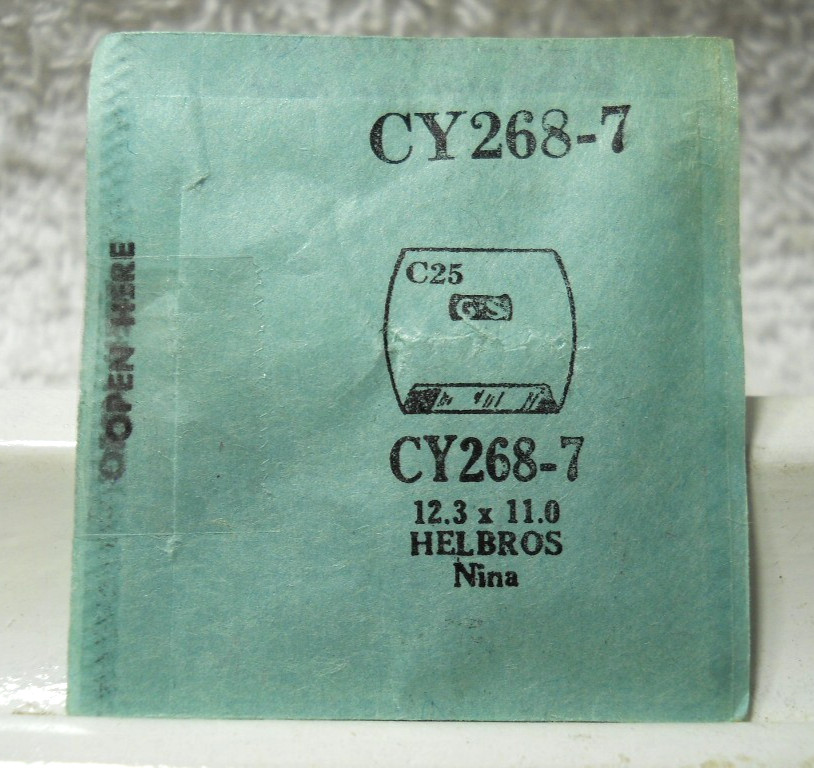 GS CY268-7 Watch Crystal For Helbros – 12.3 x 11.0 mm Replacement / Repair Part