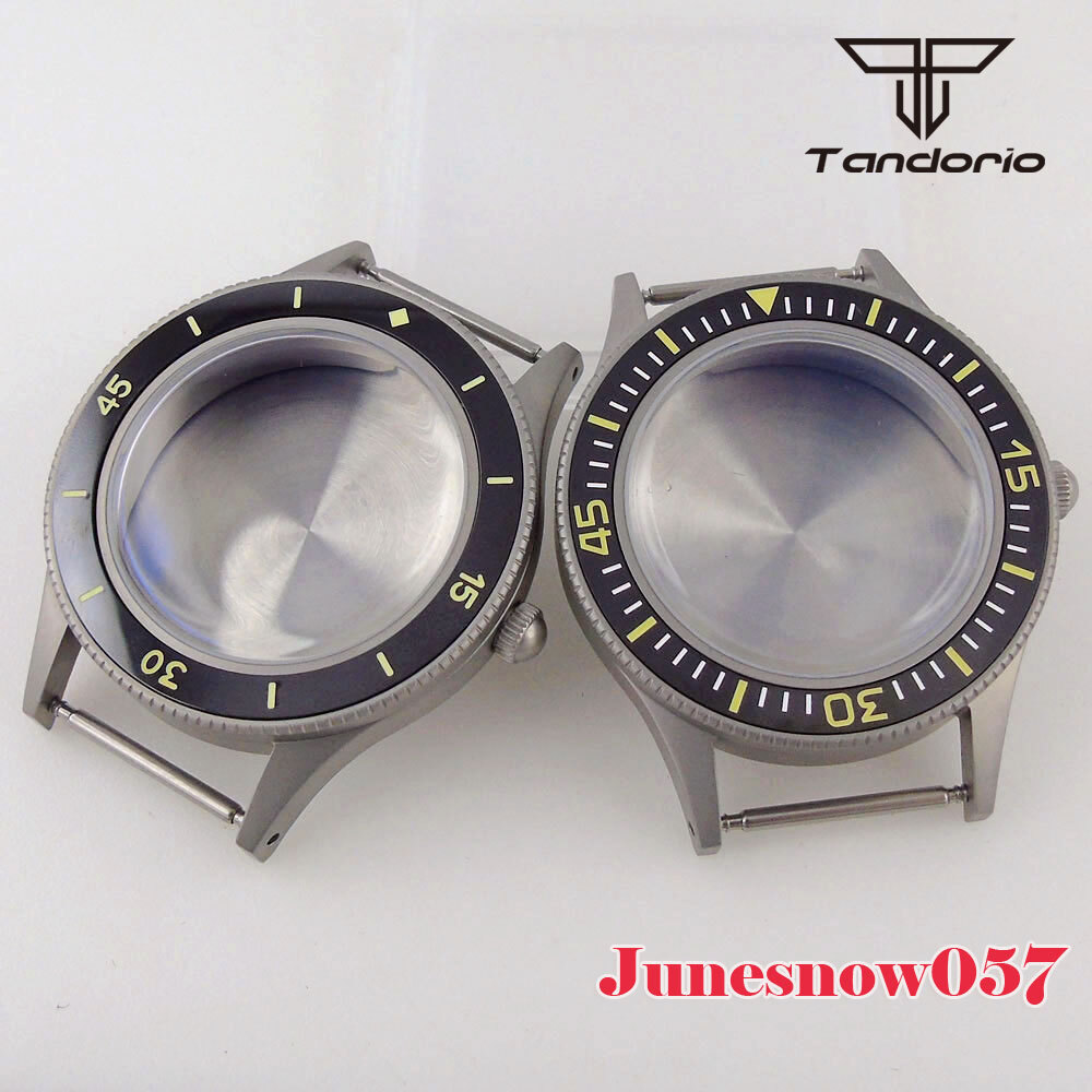 Stainless Steel Brushed 40MM Watch Case Super Lume Bezel Fit NH35A NH36A ETA2824