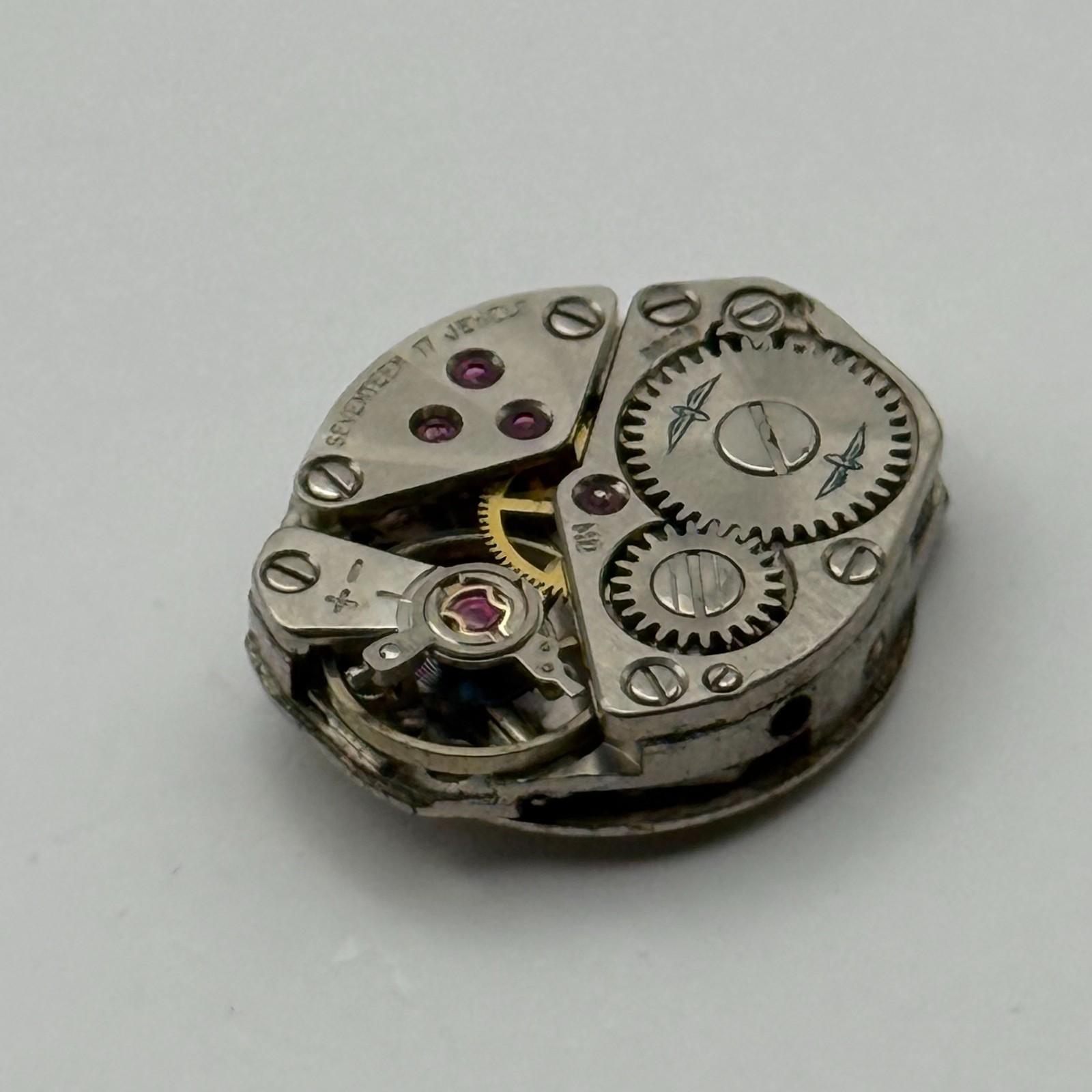 FHF 609 Watch Movement Rotary 17 Jewels Swiss Manual Wind Parts Repair 15.3mm
