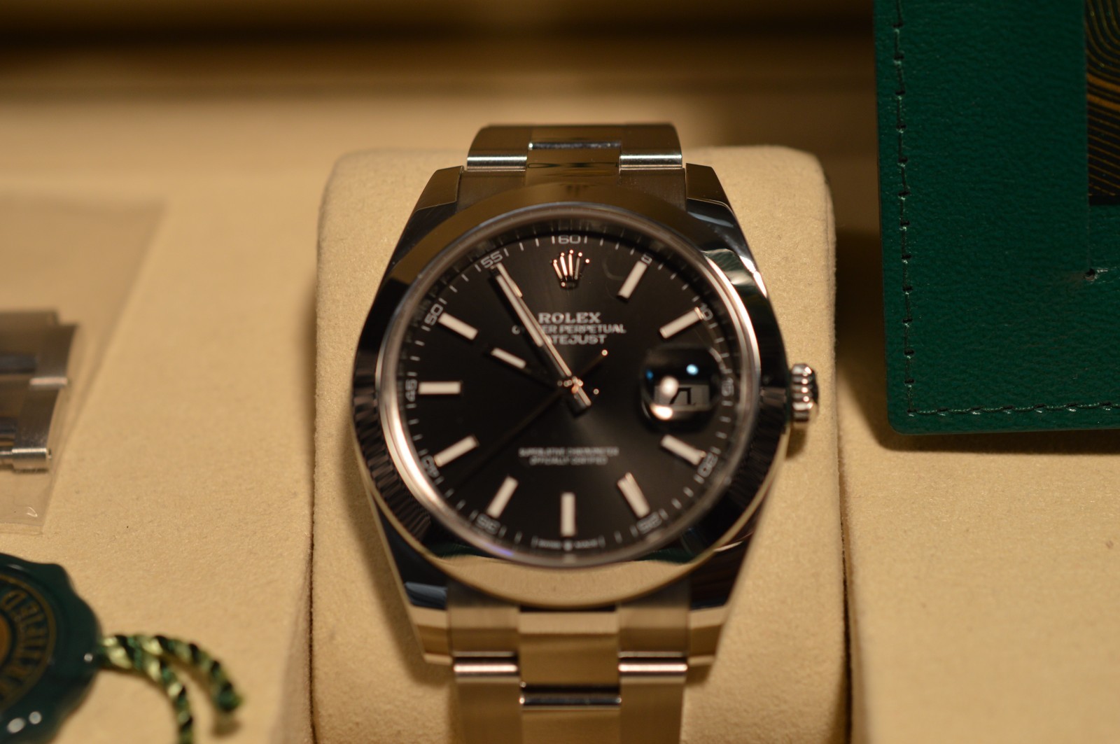 2025 Rolex Datejust 41mm Black Dial 126300 Full Set.