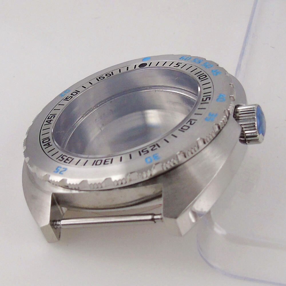 20ATM Steel 42mm Diving Watch Case Sapphire Glass Fit NH35A NH34 NH36 120 Clicks