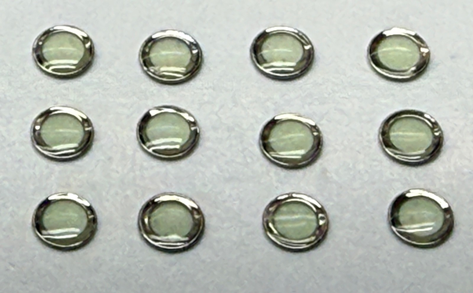 Watch Dial Hour round Markers 12 pcs Medium Green LUMINOUS Numerals dots indices