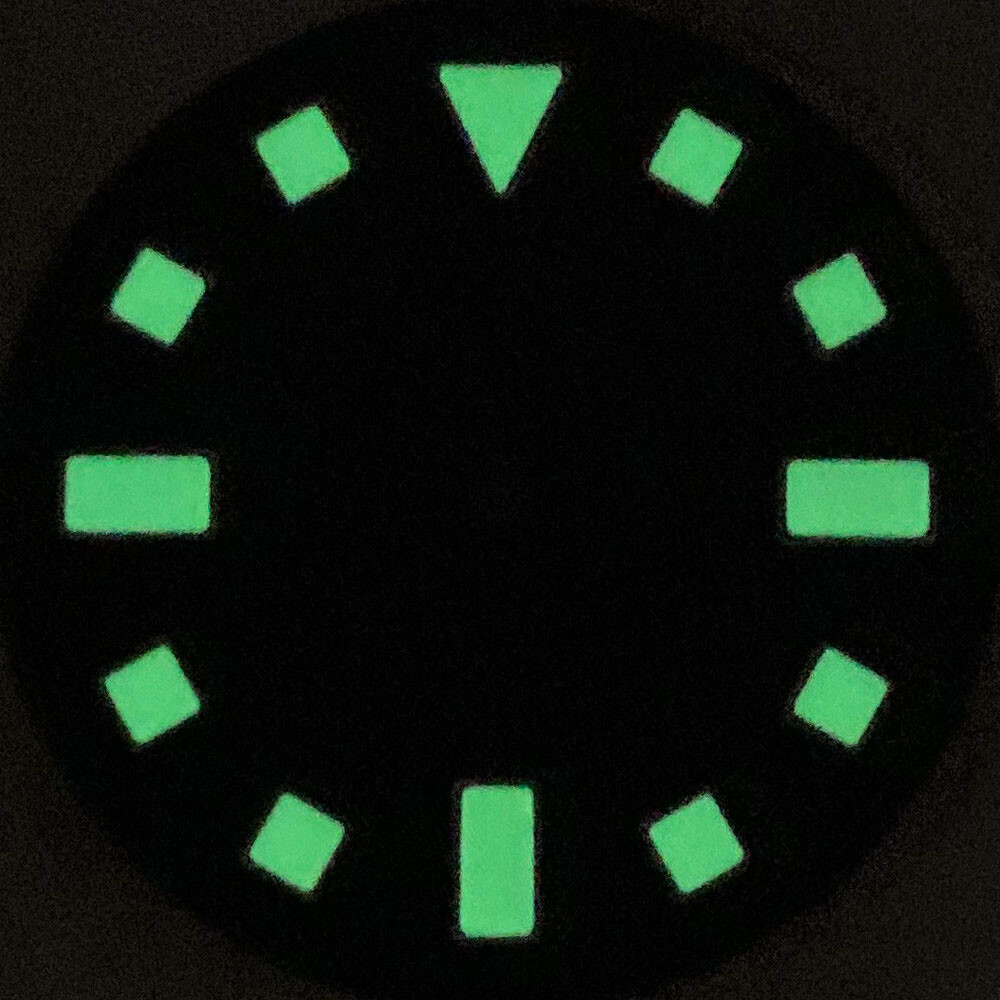 Black Green Blue Watch Dial Lume 29mm Fit NH35 PT5000 Tactical Frog Dive Watch