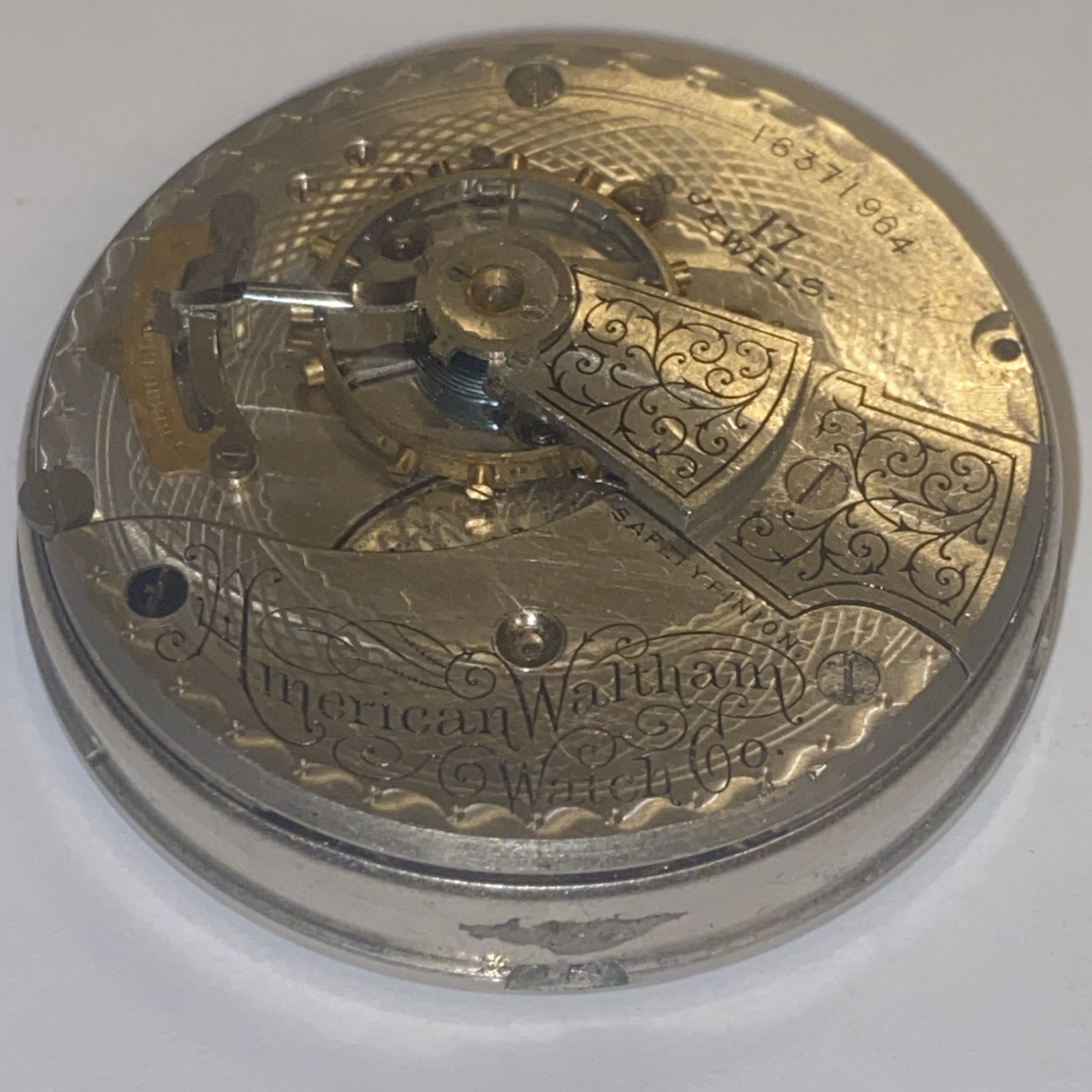 American Waltham Watch Co. Pocket Watch Movement Parts Repair