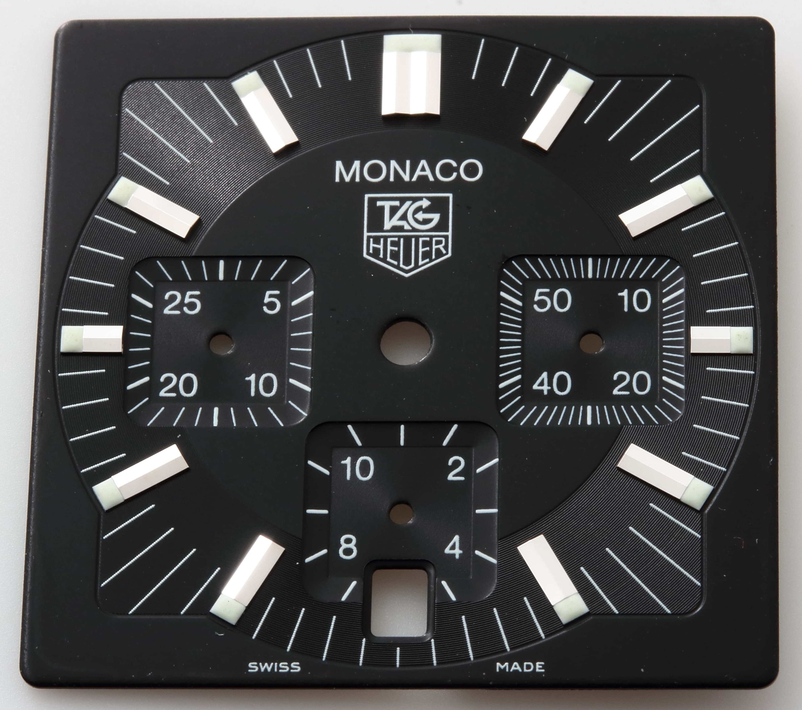 OEM Tag Heuer Monaco CW2111 Chronograph Date Black Dial GENUINE Watch Part