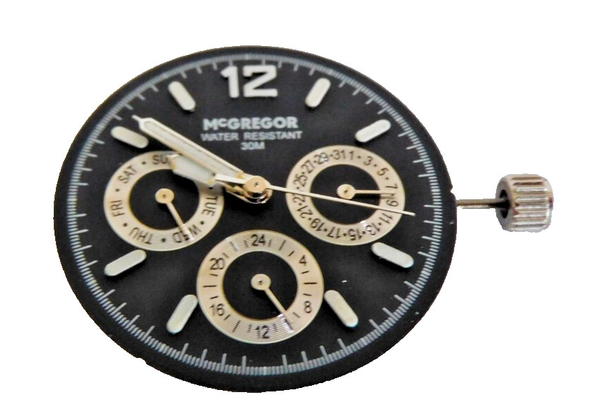 PULSAR VX3J FOR MC GREGOR WATCH DATE & DAY. 24 HOURS. NEW OLD STOCK.
