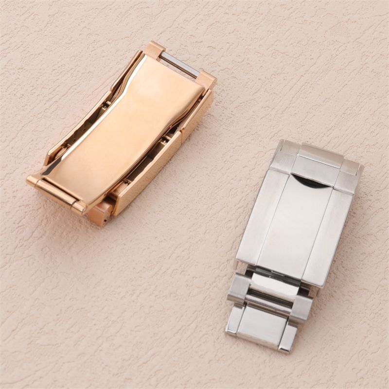 904L Deployment Buckle Clasp Fits Rolex Yacht-Master Daytona Gold Rose Silver