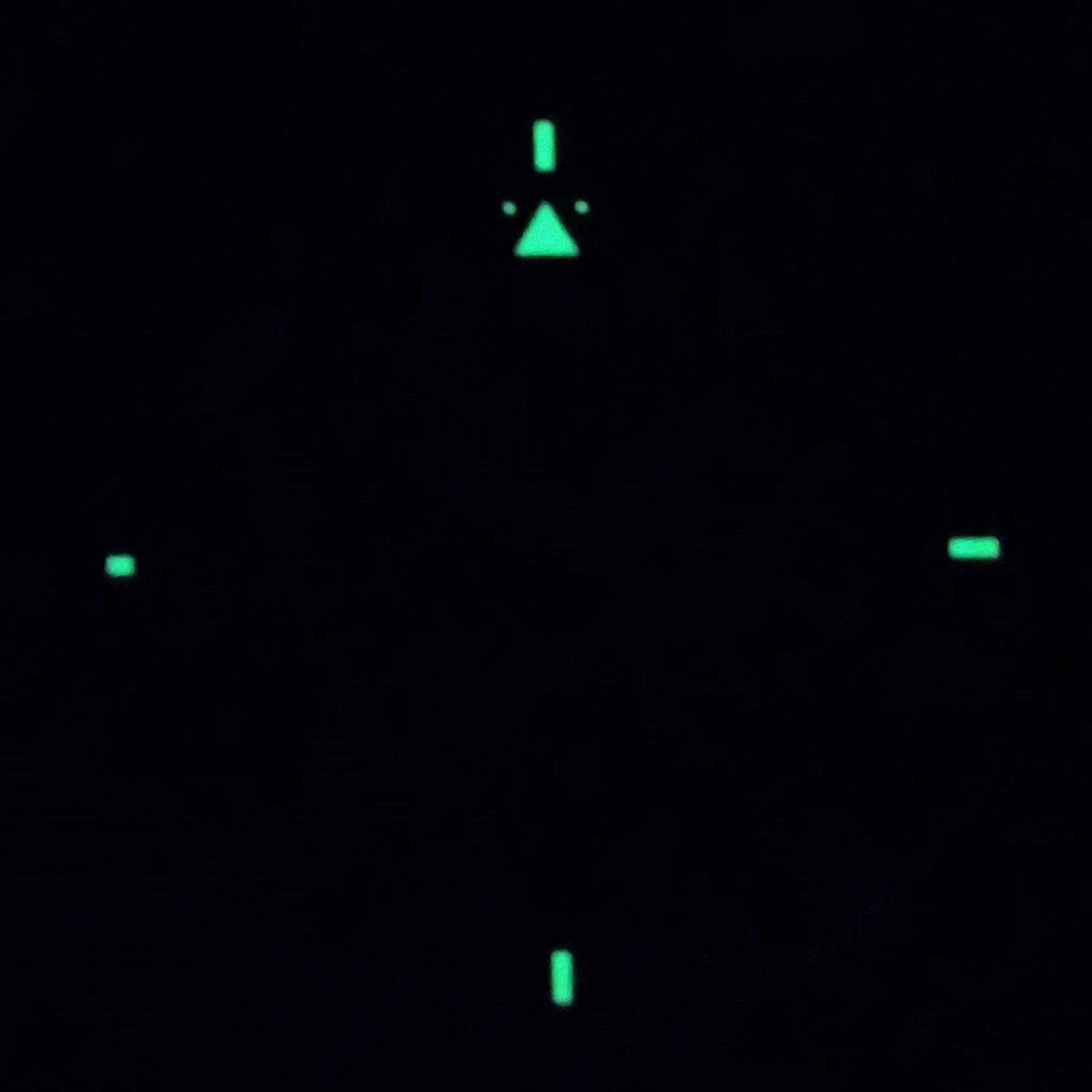 37mm Green Luminous Watch Dial White Face For ETA 6497 ST3600 Movement Upgrade G