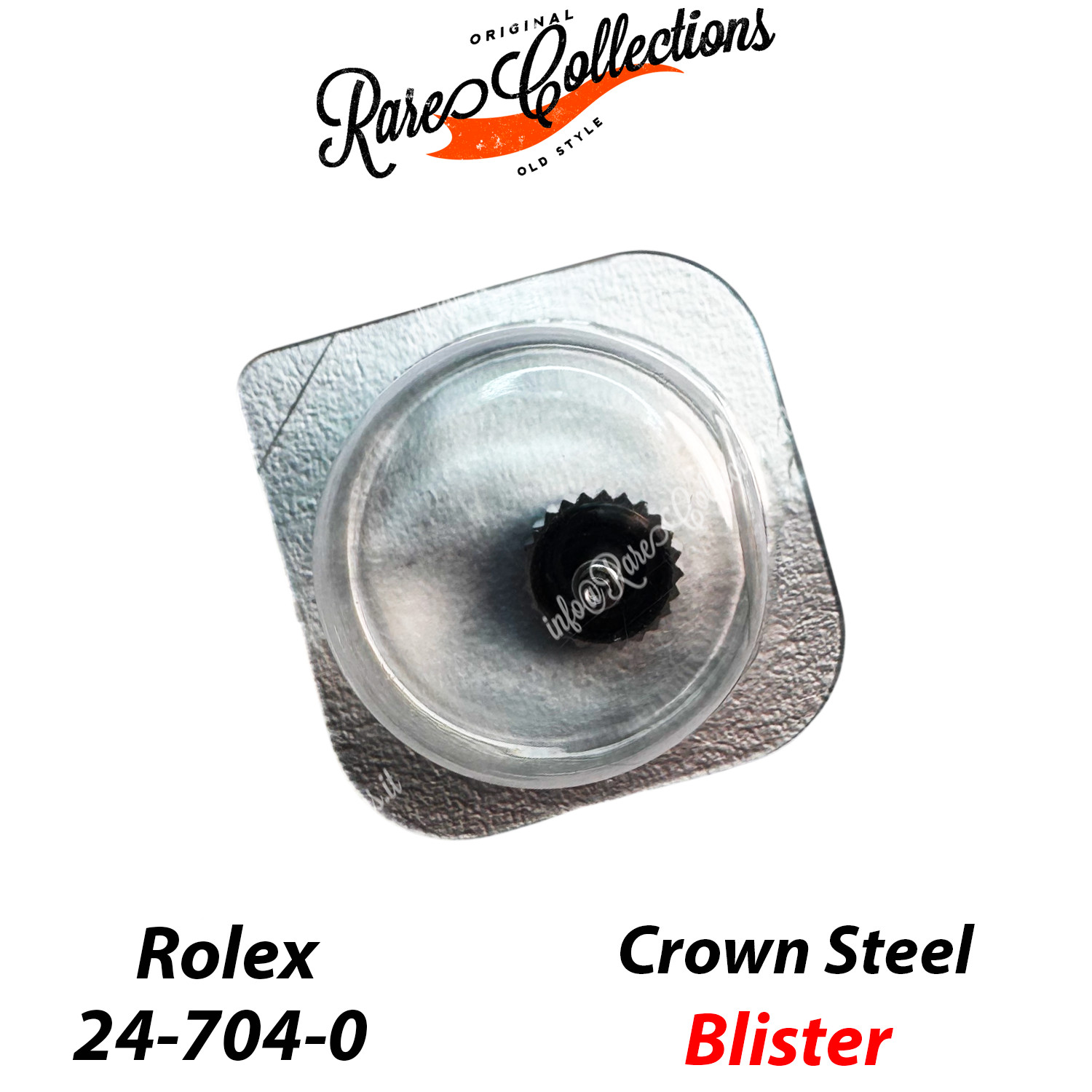 Crown for Rolex (cod. 24-704-0) — New Blister NOS NOS X1