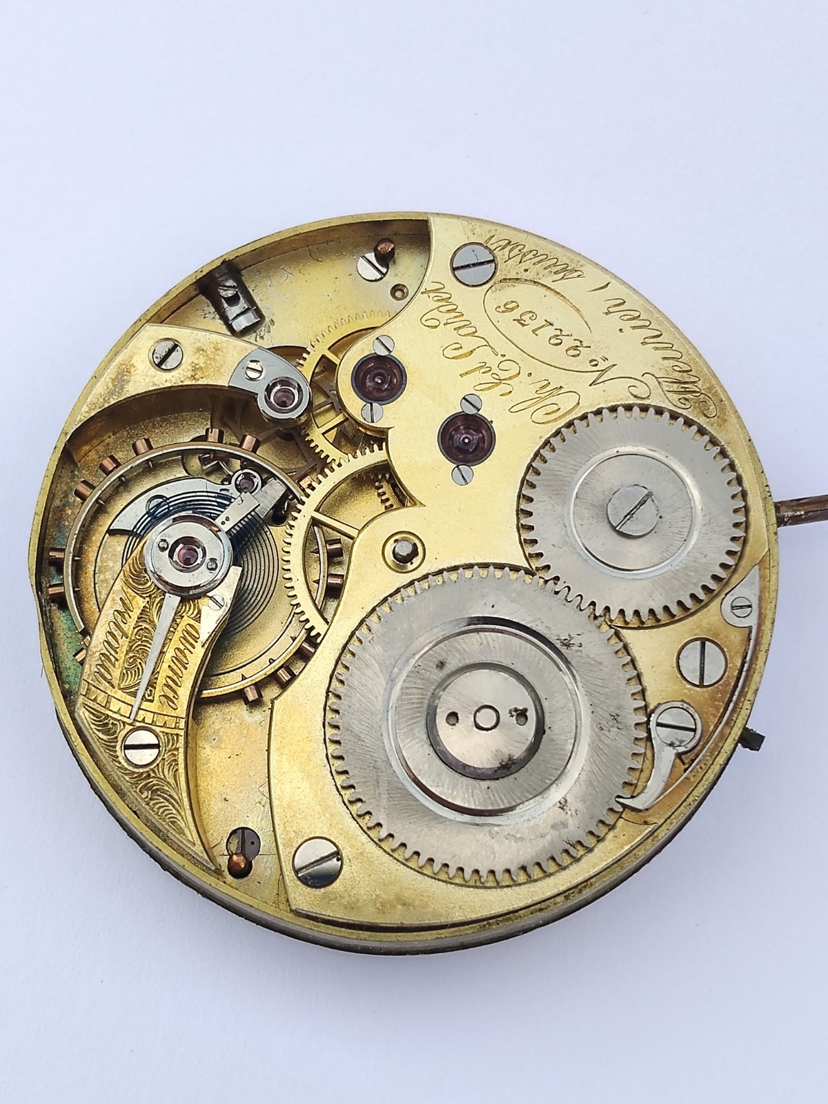 Ch. Ed. Lardet Fleurier Suisse – High grade pocket watch movement – Glashutte