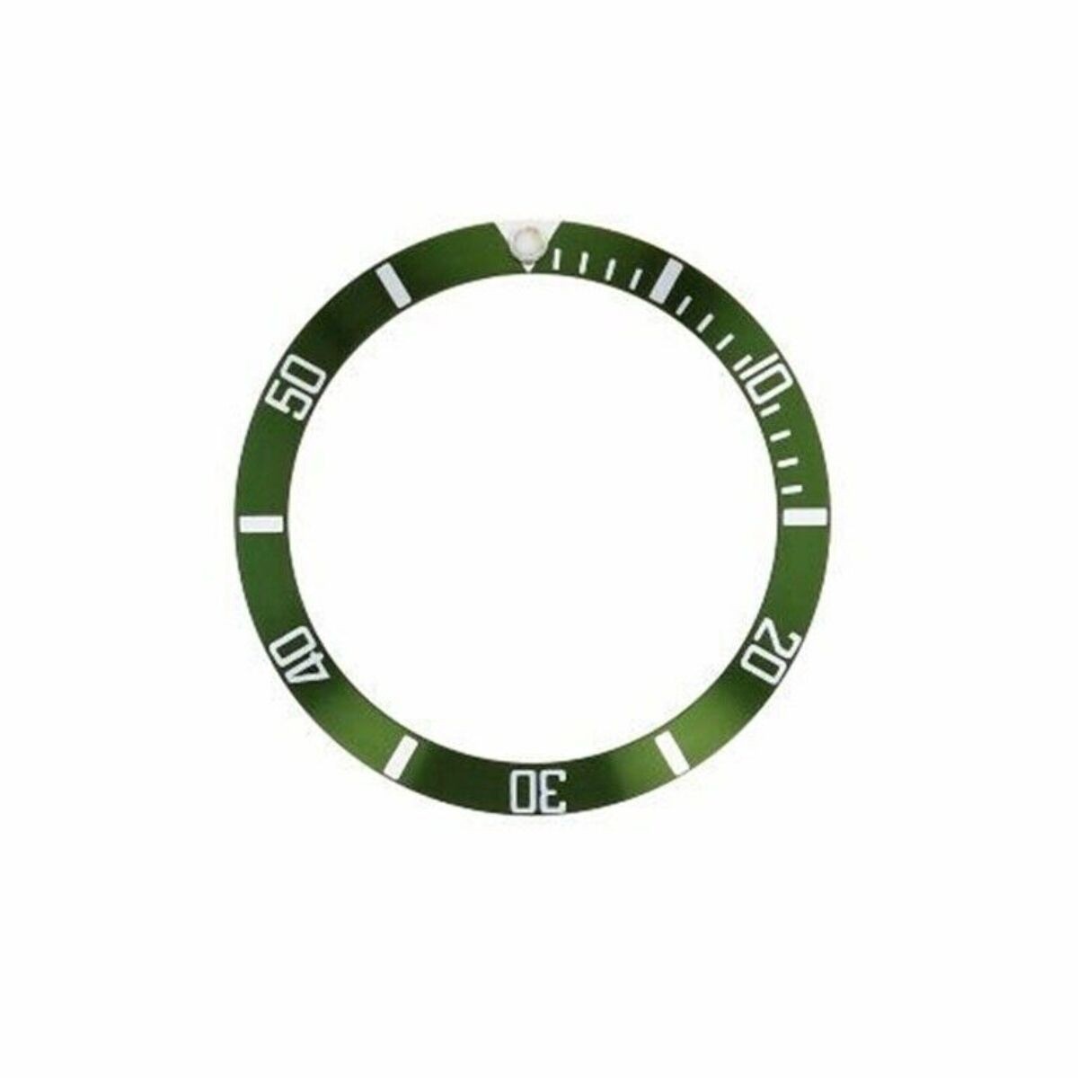 Green Aluminum Replacement Bezel Insert 37.60mm x 30.70mm For Seiko Diver