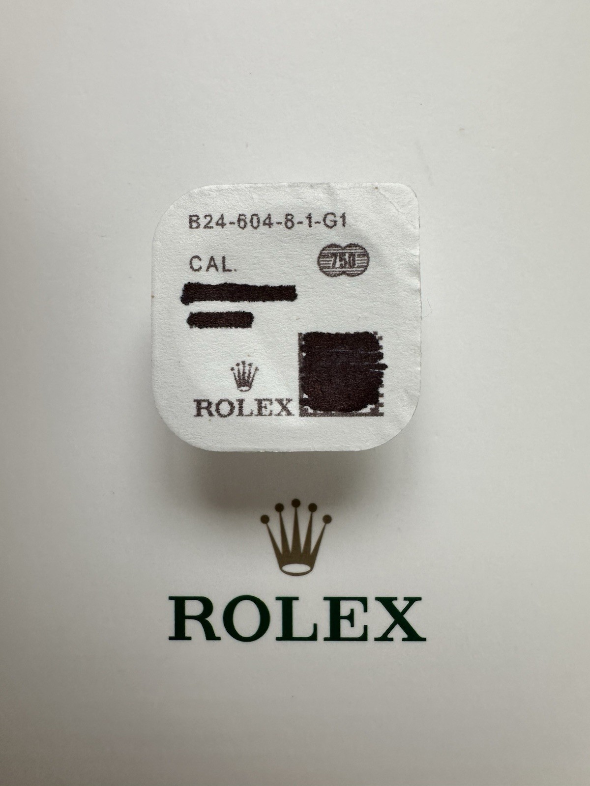 Genuine Rolex Crown With Gasket 24-604-8 18YG 116138 116203 116233 116238