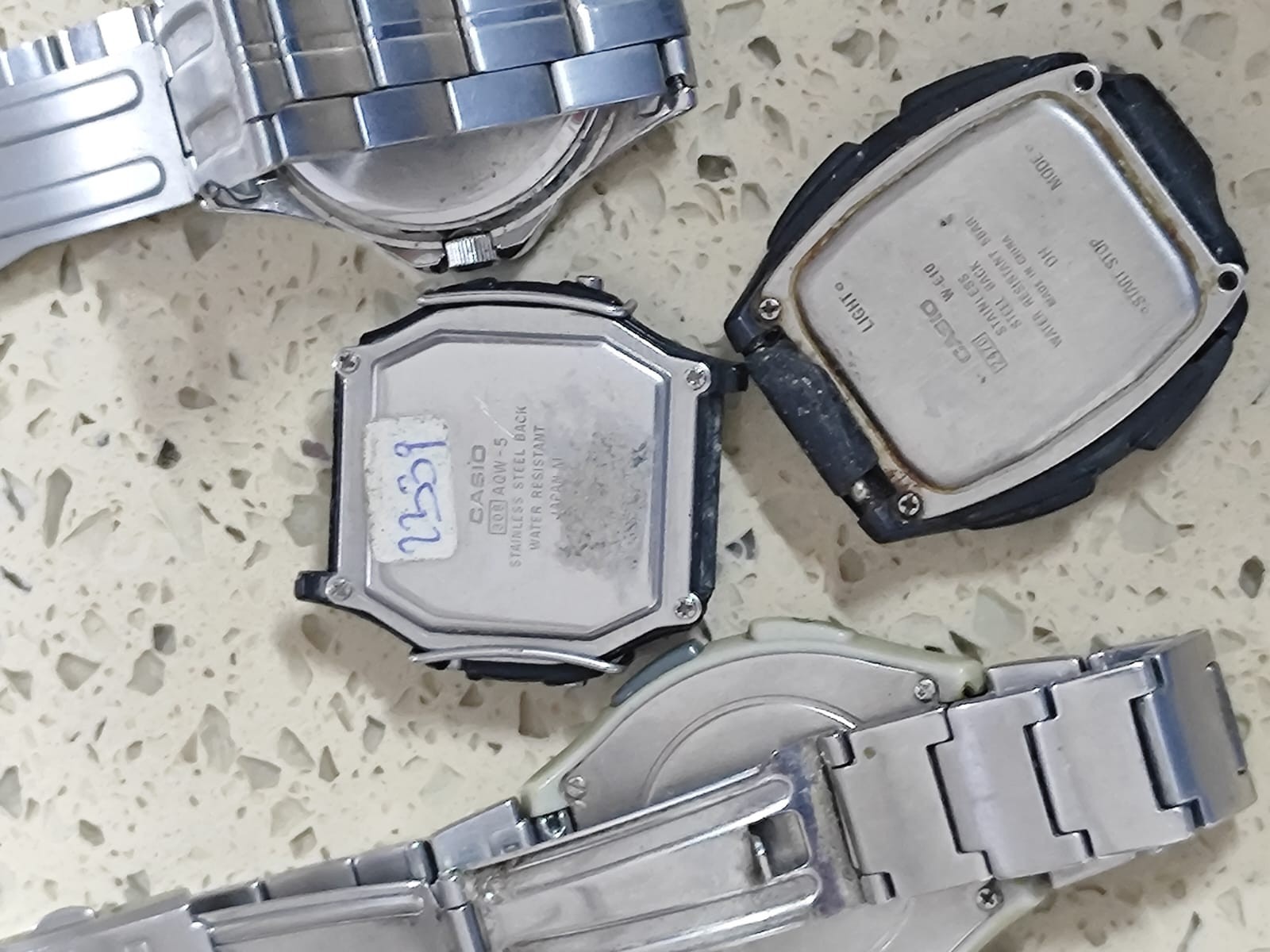Lot of 4 Vintage CASIO Watches – Analog / Digital – For Parts or Repair