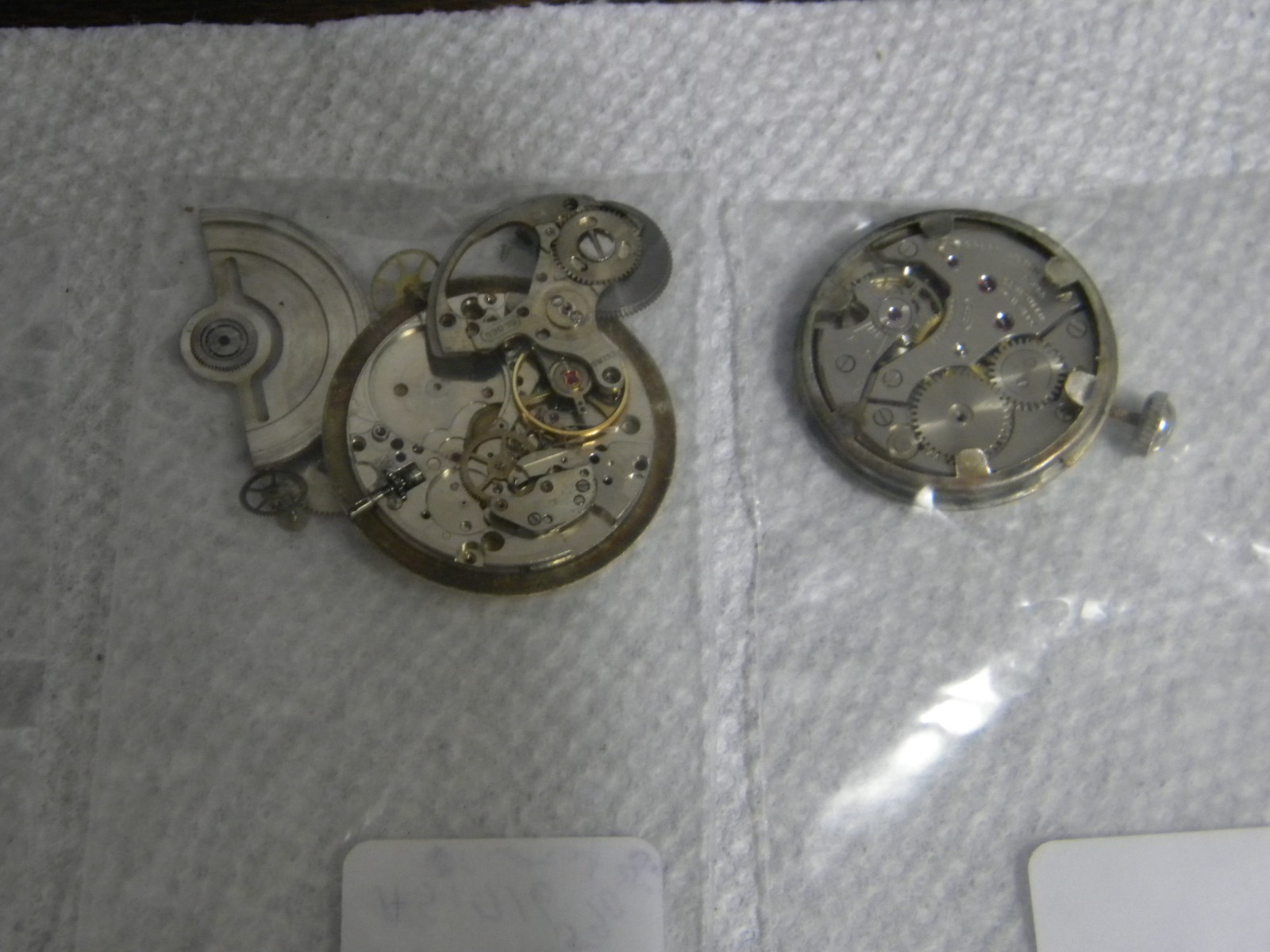 Gruen Lot 15J to 21J Wrist Watch Movements to Repair or for Parts Qty 10 Each