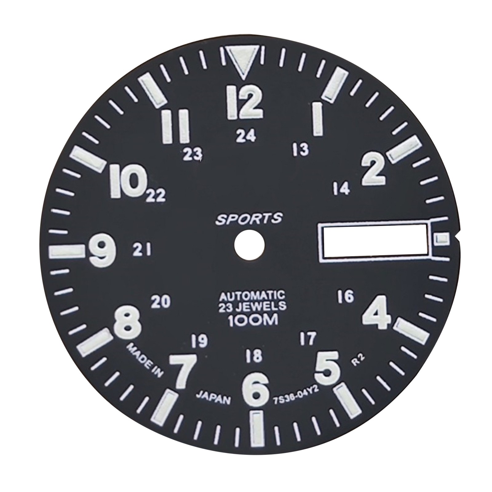 Black Copper Green Luminous Watch Dial for NH36A Automatic Mechanical Movement D