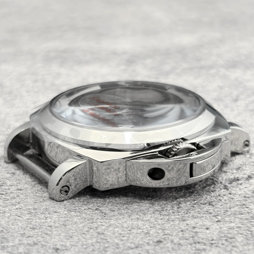 40mm Polished Silver Stainless Steel Watch Case Fits NH35 NH36 4R36 Movement DIY