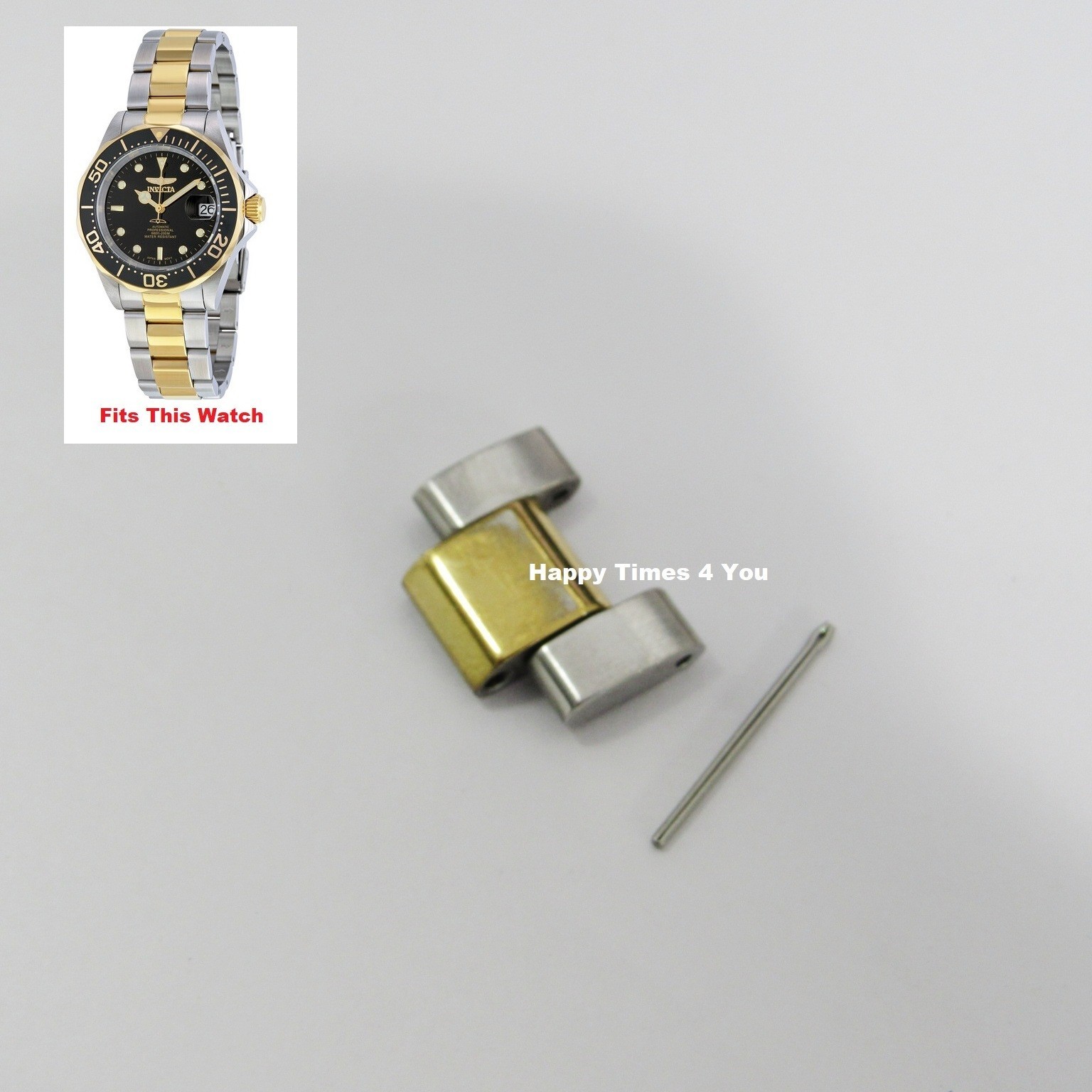 18mm Invicta Pro Diver 8927 Two Tone Watch Sizing Link