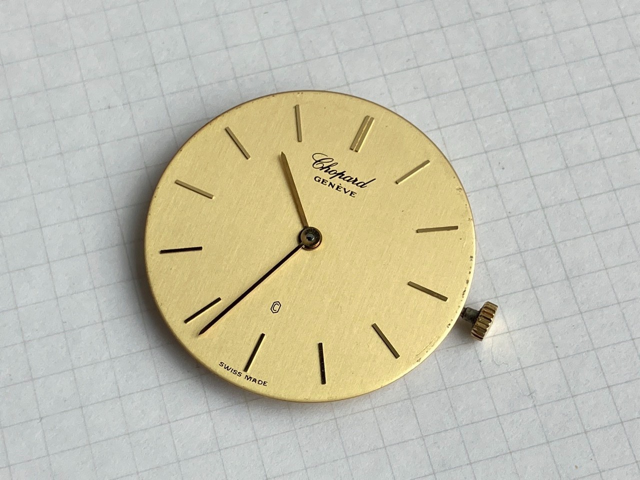 Chopard Geneve Quartz ETA 955 432 Movement Dial Hands Working (ref 1928A)