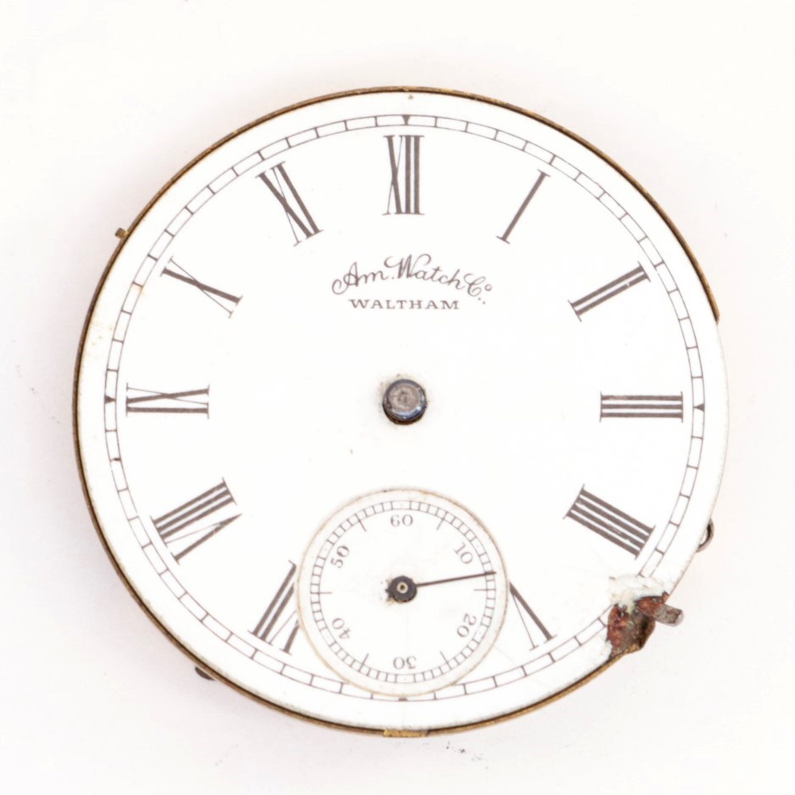Waltham 6 Size Pocket Watch Movement – 1873M Seaside – AG48
