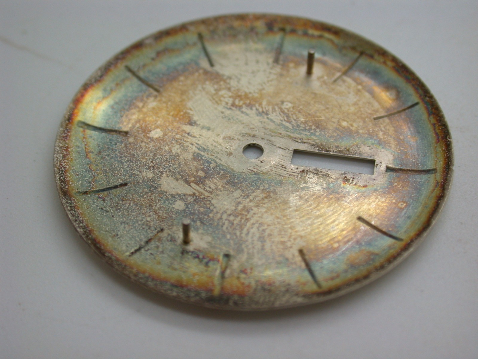 Large Vintage Caravelle Silver & Gold Dial Dual Day 27.40mm Watch Part – 12A22