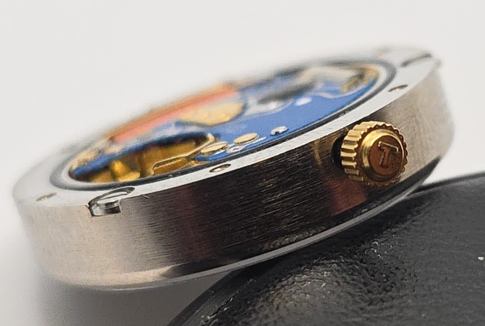 Tissot eta 956.112 movement block complete with glass, dial, gearbox etc