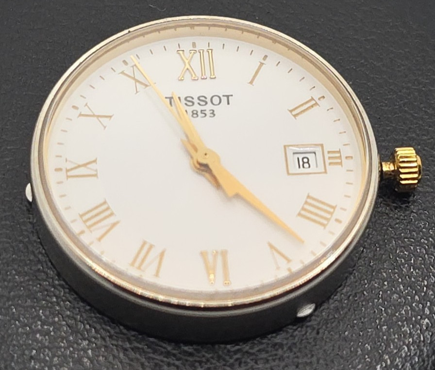 Tissot ETA 956.112 Complete Movement Block With Glass, Dial, Reducer Etc.