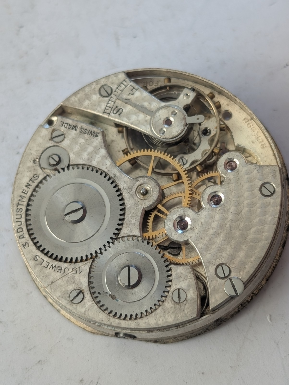 Vintage Cyma 998 Mechanical Pocket Watch Movement (Untested)